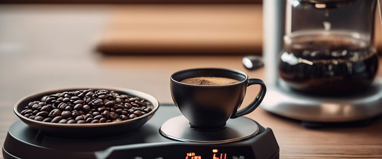 Coffee Scale in Use Image