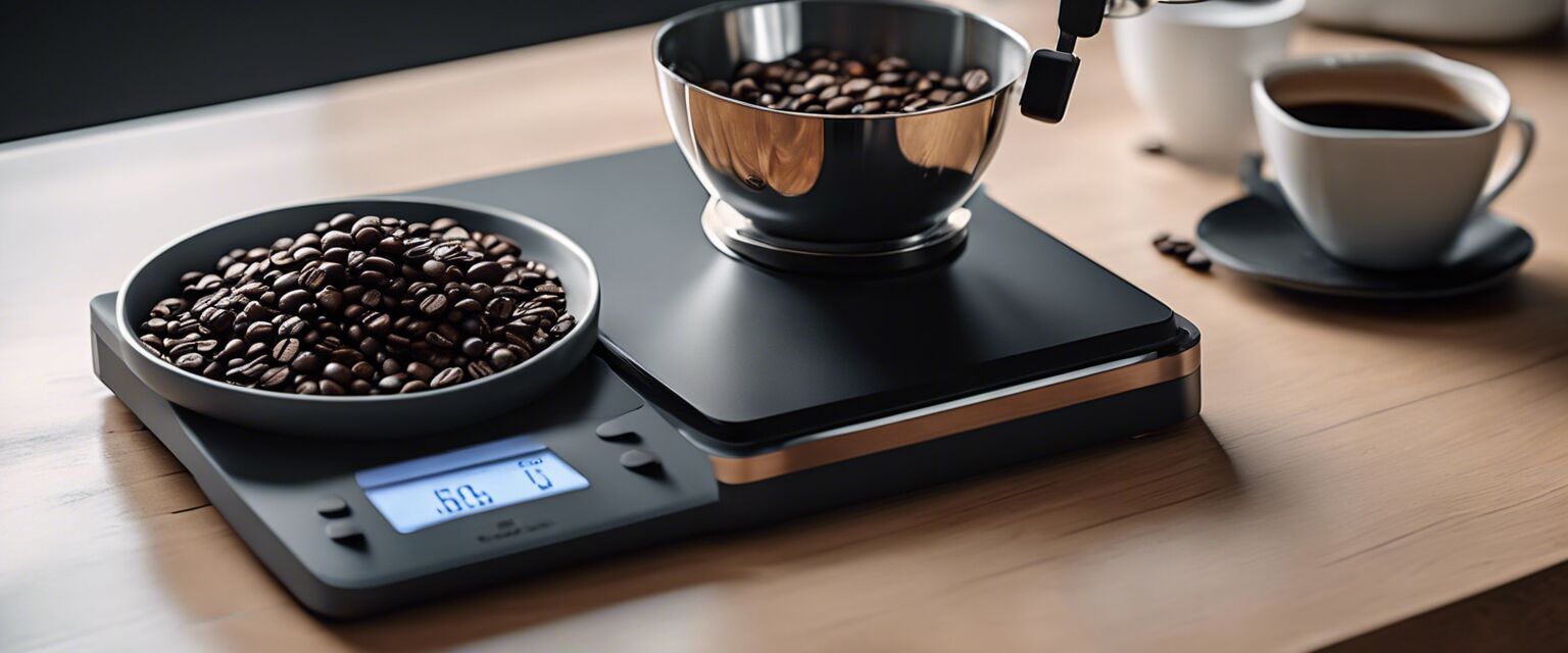 Coffee Scale on Counter Image