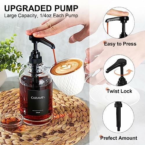 ALPIRIRAL Coffee Syrup Dispenser Set